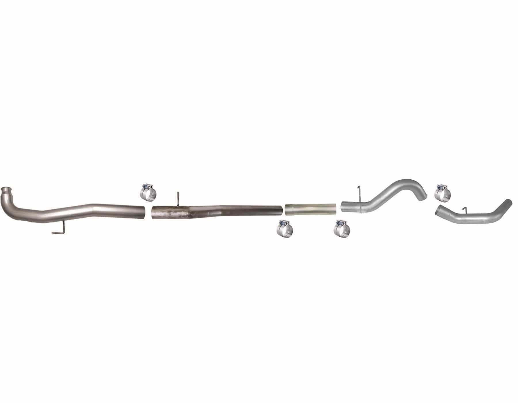 tuner depot delete pipe stainless steel downpipe back race exhaust br 2011 2015 6 6l duramax 36792242110715